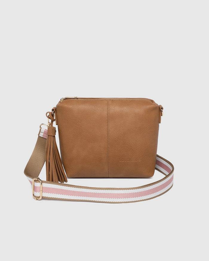 LOUENHIDE_KASEY STRIPE CROSSBODY BAG CAMEL _ KASEY STRIPE CROSSBODY BAG CAMEL _ Ebony Boutique NZ