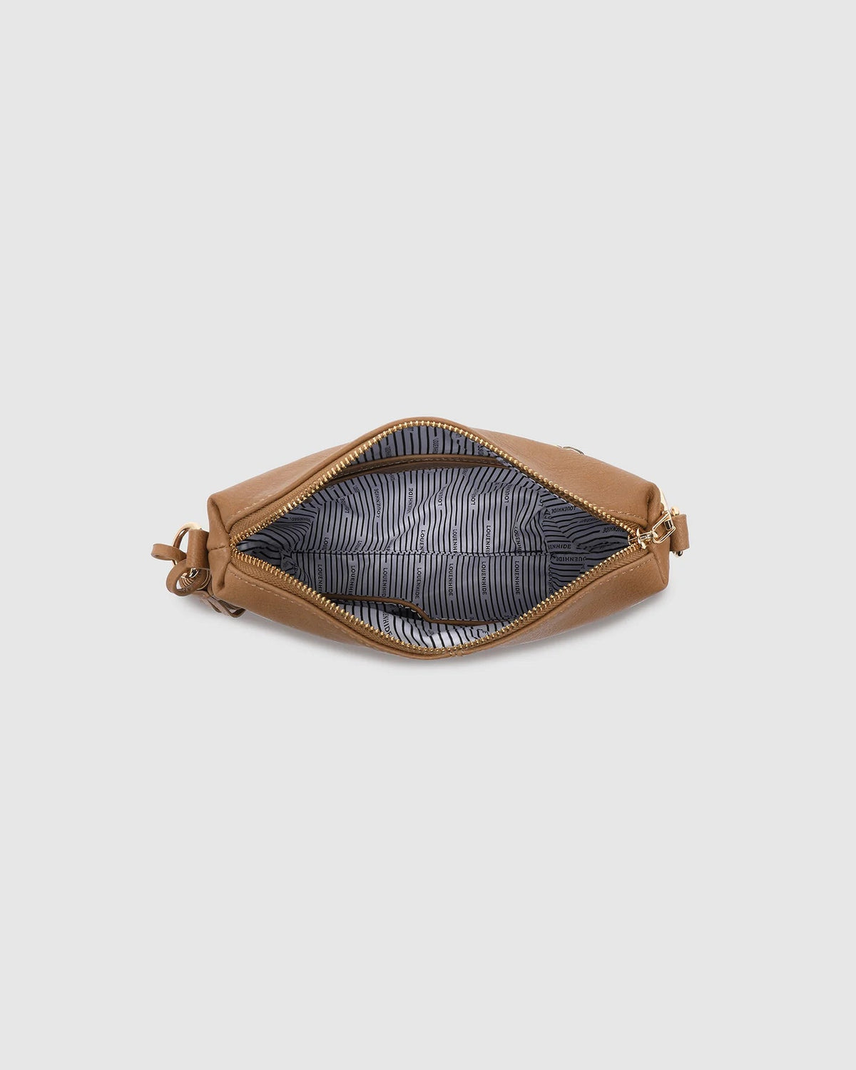LOUENHIDE_KASEY STRIPE CROSSBODY BAG CAMEL _ KASEY STRIPE CROSSBODY BAG CAMEL _ Ebony Boutique NZ