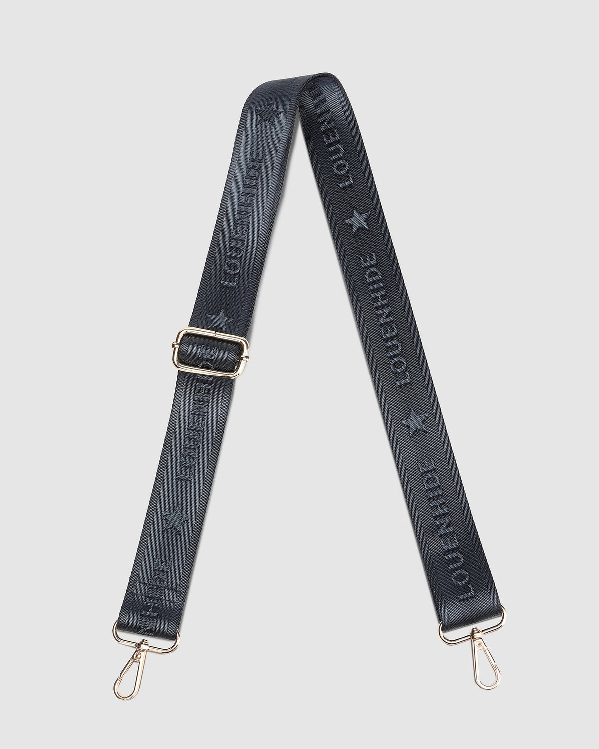 LOUENHIDE_LOGO GUITAR STRAP NAVY _ LOGO GUITAR STRAP NAVY _ Ebony Boutique NZ
