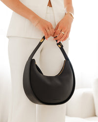LOUENHIDE_LUNA SHOULDER BAG BLACK _ LUNA SHOULDER BAG BLACK _ Ebony Boutique NZ