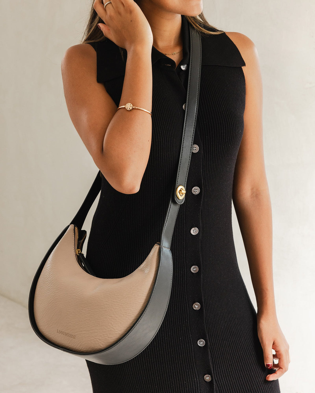 LOUENHIDE_LUNA SHOULDER BAG COFFEE _ LUNA SHOULDER BAG COFFEE _ Ebony Boutique NZ