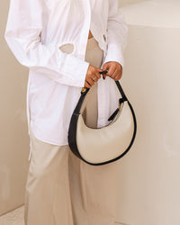 LOUENHIDE_LUNA SHOULDER BAG OYSTER _ LUNA SHOULDER BAG OYSTER _ Ebony Boutique NZ