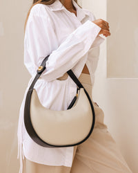LOUENHIDE_LUNA SHOULDER BAG OYSTER _ LUNA SHOULDER BAG OYSTER _ Ebony Boutique NZ