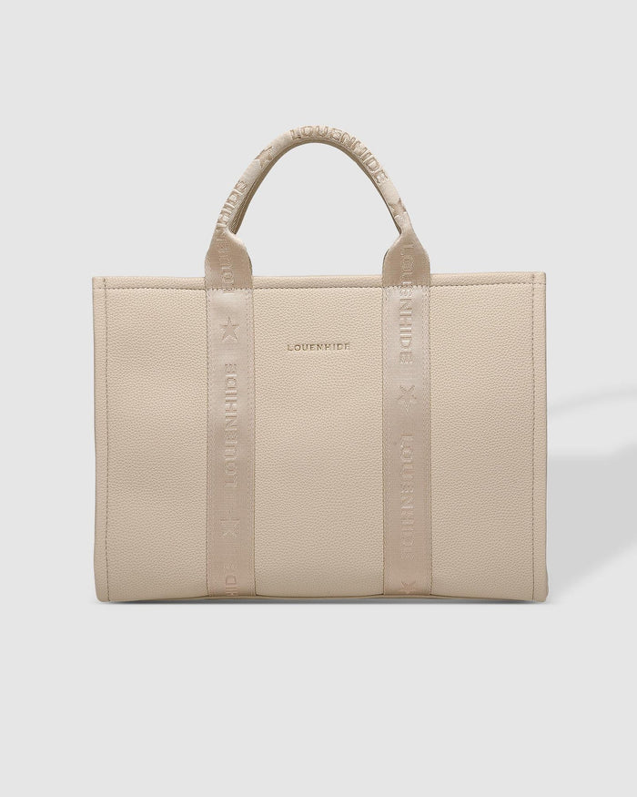 LOUENHIDE_MANHATTAN LOGO TOTE BISCOTTI _ MANHATTAN LOGO TOTE BISCOTTI _ Ebony Boutique NZ