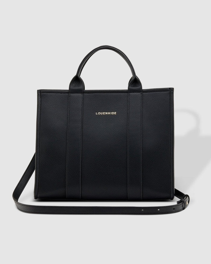 LOUENHIDE_MANHATTAN TOTE BAG BLACK _ MANHATTAN TOTE BAG BLACK _ Ebony Boutique NZ