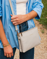 LOUENHIDE_MILLIE CROSSBODY BAG GREY _ MILLIE CROSSBODY BAG GREY _ Ebony Boutique NZ