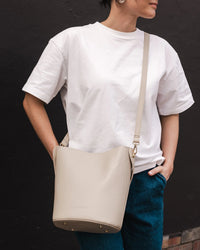 LOUENHIDE_MIRANDA BUCKET BAG ALMOND _ MIRANDA BUCKET BAG ALMOND _ Ebony Boutique NZ