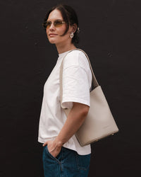 LOUENHIDE_MIRANDA BUCKET BAG ALMOND _ MIRANDA BUCKET BAG ALMOND _ Ebony Boutique NZ