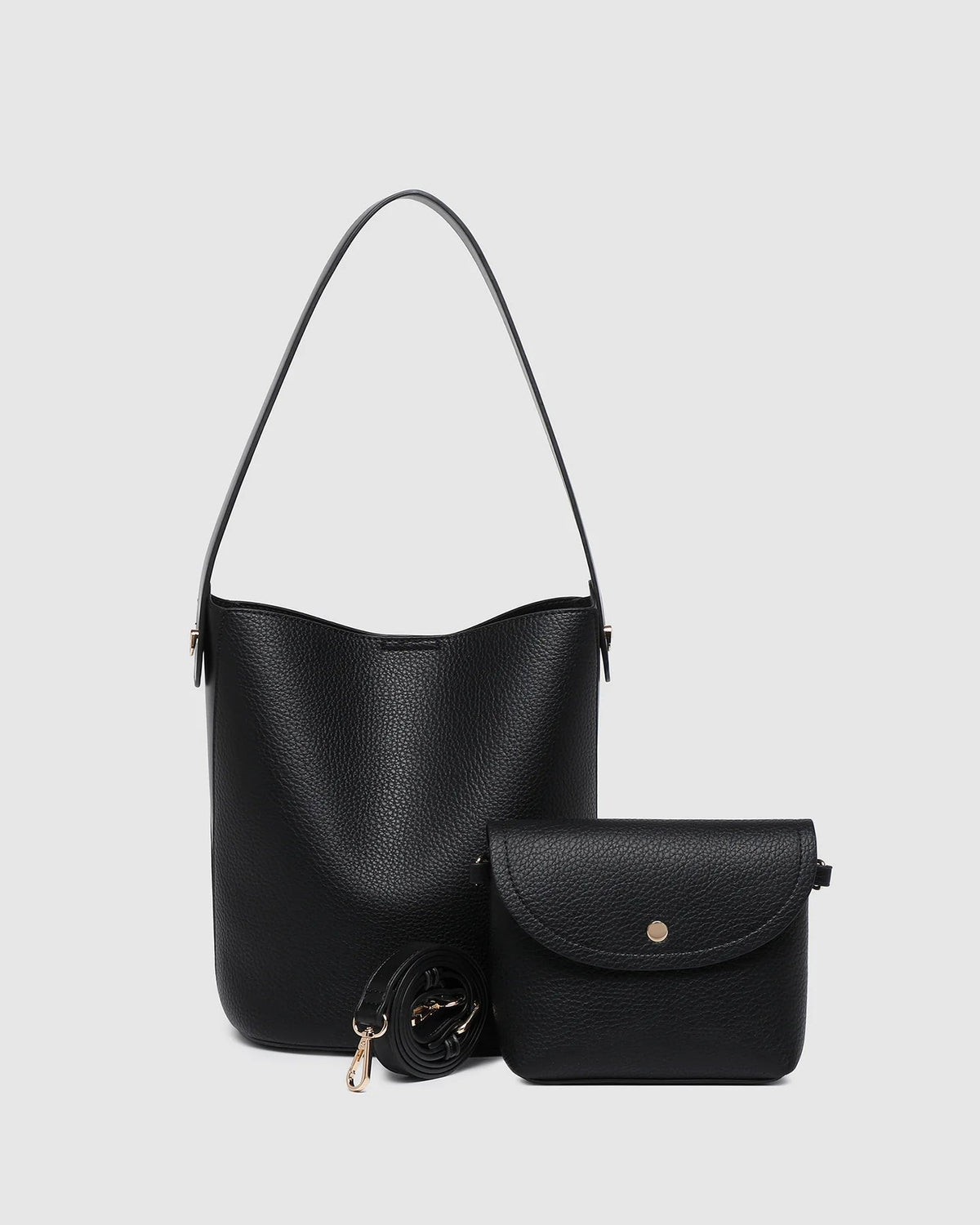 LOUENHIDE_MIRANDA BUCKET BAG BLACK _ MIRANDA BUCKET BAG BLACK _ Ebony Boutique NZ