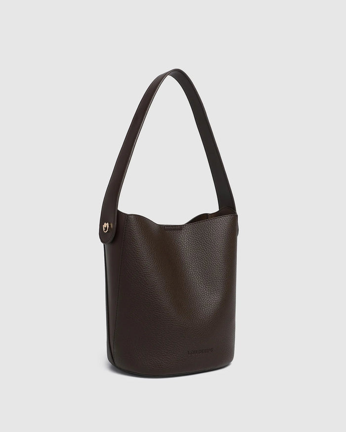 LOUENHIDE_MIRANDA BUCKET BAG CHOCOLATE _ MIRANDA BUCKET BAG CHOCOLATE _ Ebony Boutique NZ