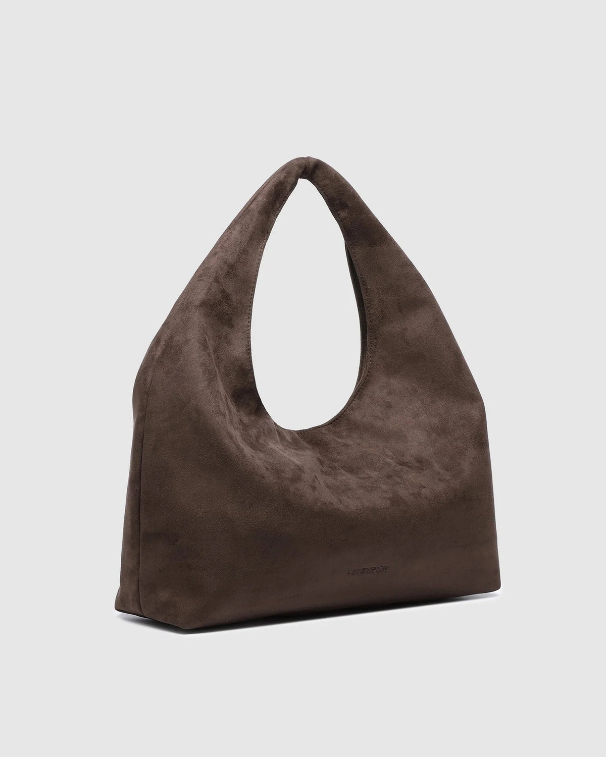 LOUENHIDE_MONACO SHOULDER BAG SUEDETTE CHOCOLATE _ MONACO SHOULDER BAG SUEDETTE CHOCOLATE _ Ebony Boutique NZ