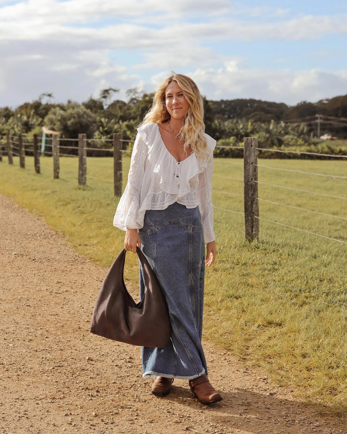 LOUENHIDE_MONACO SHOULDER BAG SUEDETTE CHOCOLATE _ MONACO SHOULDER BAG SUEDETTE CHOCOLATE _ Ebony Boutique NZ