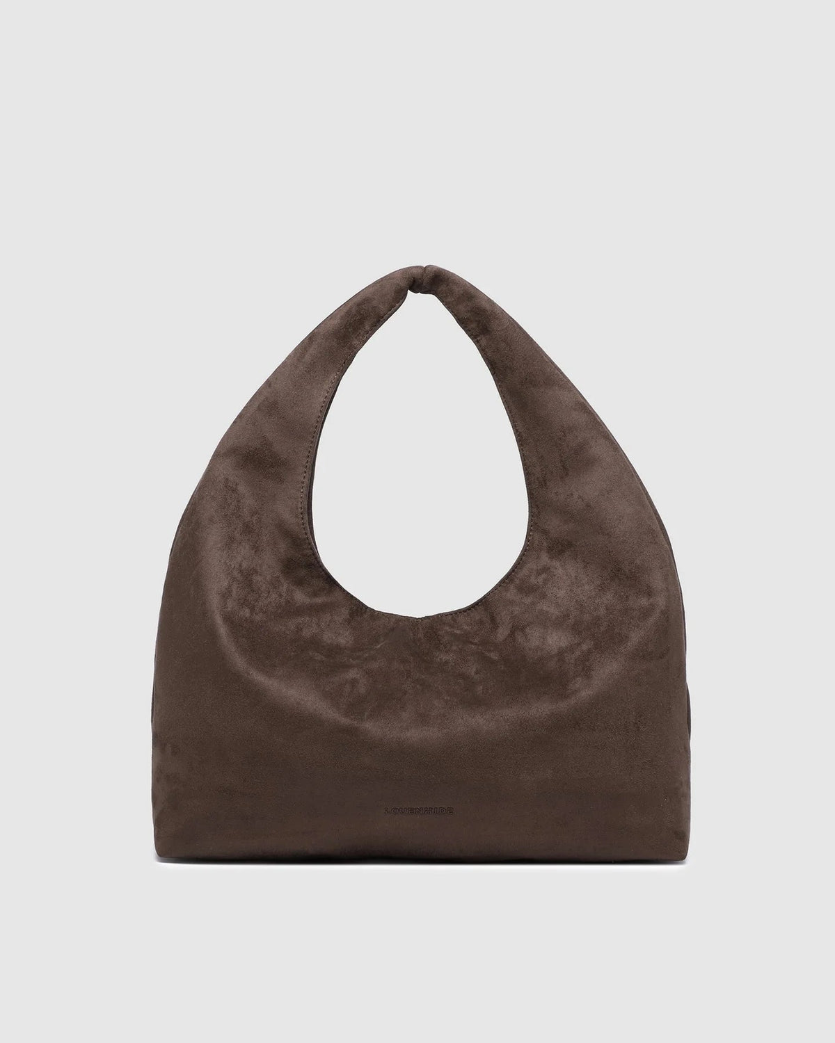 LOUENHIDE_MONACO SHOULDER BAG SUEDETTE CHOCOLATE _ MONACO SHOULDER BAG SUEDETTE CHOCOLATE _ Ebony Boutique NZ