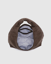 LOUENHIDE_MONACO SHOULDER BAG SUEDETTE CHOCOLATE _ MONACO SHOULDER BAG SUEDETTE CHOCOLATE _ Ebony Boutique NZ