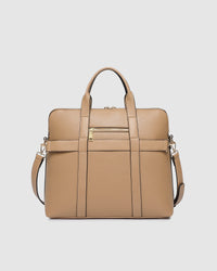 LOUENHIDE_RHODES LATTE LAPTOP BAG _ RHODES LATTE LAPTOP BAG _ Ebony Boutique NZ