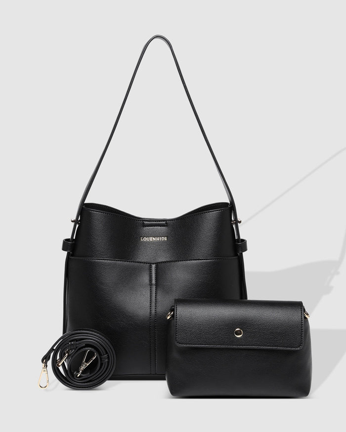 LOUENHIDE_SAMANTHA HANDBAG BLACK _ SAMANTHA HANDBAG BLACK _ Ebony Boutique NZ