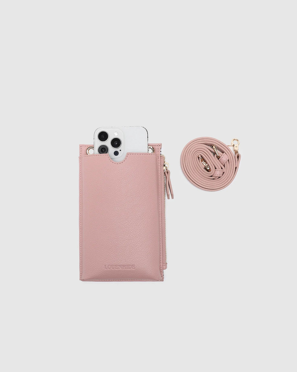 LOUENHIDE_SUKI PHONE BAG DUSTY PINK _ SUKI PHONE BAG DUSTY PINK _ Ebony Boutique NZ