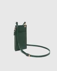 LOUENHIDE_SUKI PHONE BAG FOREST GREEN _ SUKI PHONE BAG FOREST GREEN _ Ebony Boutique NZ