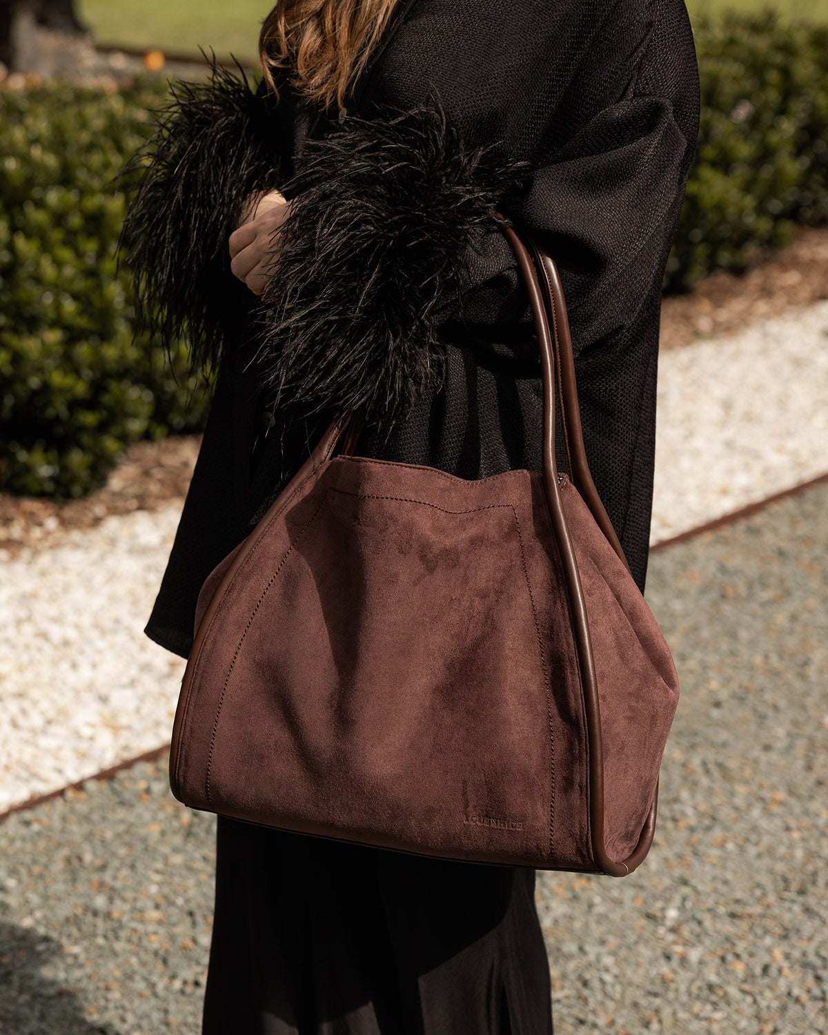 LOUENHIDE_SUTTON SHOULDER BAG CHOCOLATE _ SUTTON SHOULDER BAG CHOCOLATE _ Ebony Boutique NZ