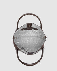 LOUENHIDE_SUTTON SHOULDER BAG CHOCOLATE _ SUTTON SHOULDER BAG CHOCOLATE _ Ebony Boutique NZ