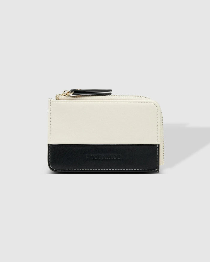 LOUENHIDE_TILLY CARDHOLDER BLACK/VANILLA _ TILLY CARDHOLDER BLACK/VANILLA _ Ebony Boutique NZ