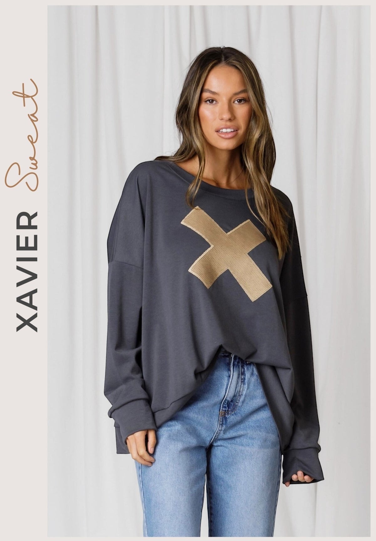 LOVE LILY_XAVIER SWEAT _ XAVIER SWEAT _ Ebony Boutique NZ