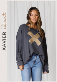 LOVE LILY_XAVIER SWEAT _ XAVIER SWEAT _ Ebony Boutique NZ