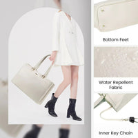 LOVEVOOK_ADDISON LAPTOP BAG LIGHT GREY _ ADDISON LAPTOP BAG LIGHT GREY _ Ebony Boutique NZ