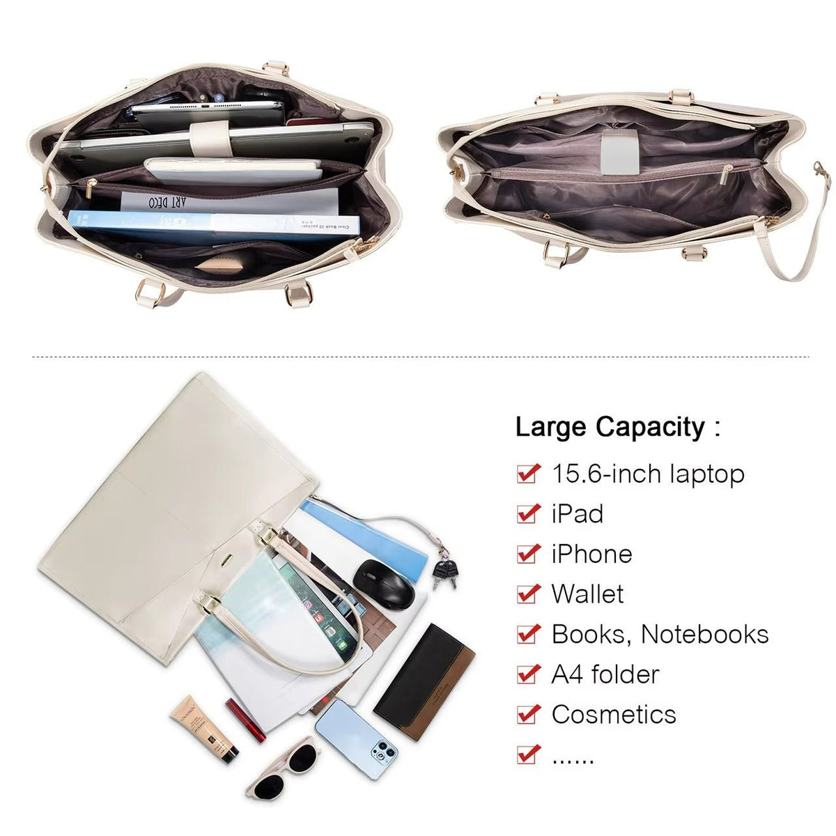 LOVEVOOK_ADDISON LAPTOP BAG LIGHT GREY _ ADDISON LAPTOP BAG LIGHT GREY _ Ebony Boutique NZ