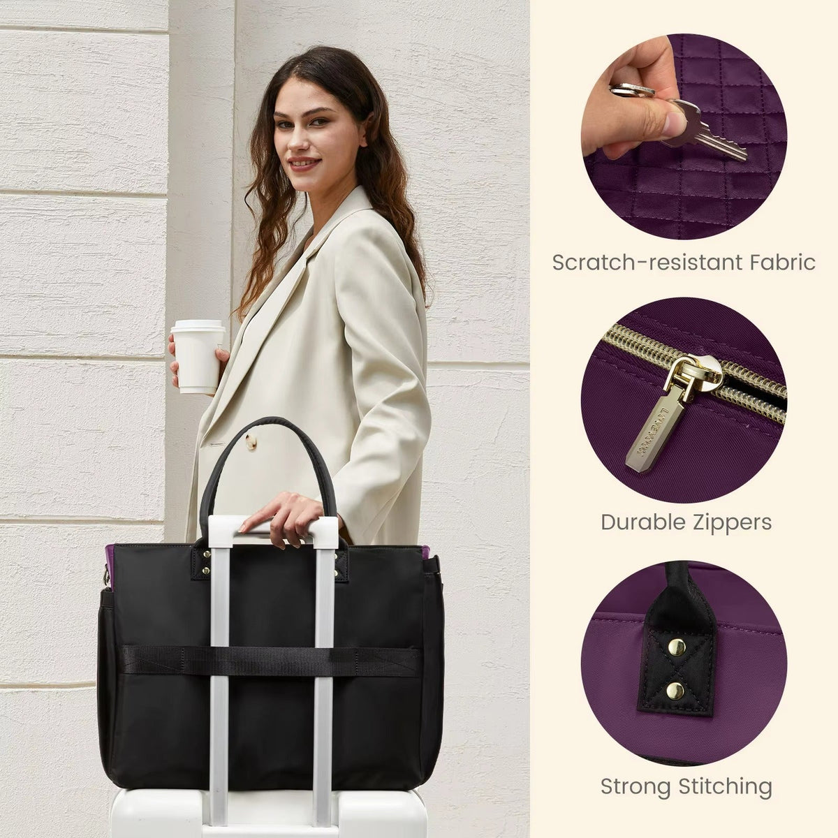 LOVEVOOK_AMY LAPTOP BAG BLACK _ AMY LAPTOP BAG BLACK _ Ebony Boutique NZ