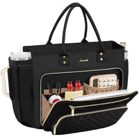 LOVEVOOK_AMY LAPTOP BAG LINEN/BLACK/TAN _ AMY LAPTOP BAG LINEN/BLACK/TAN _ Ebony Boutique NZ