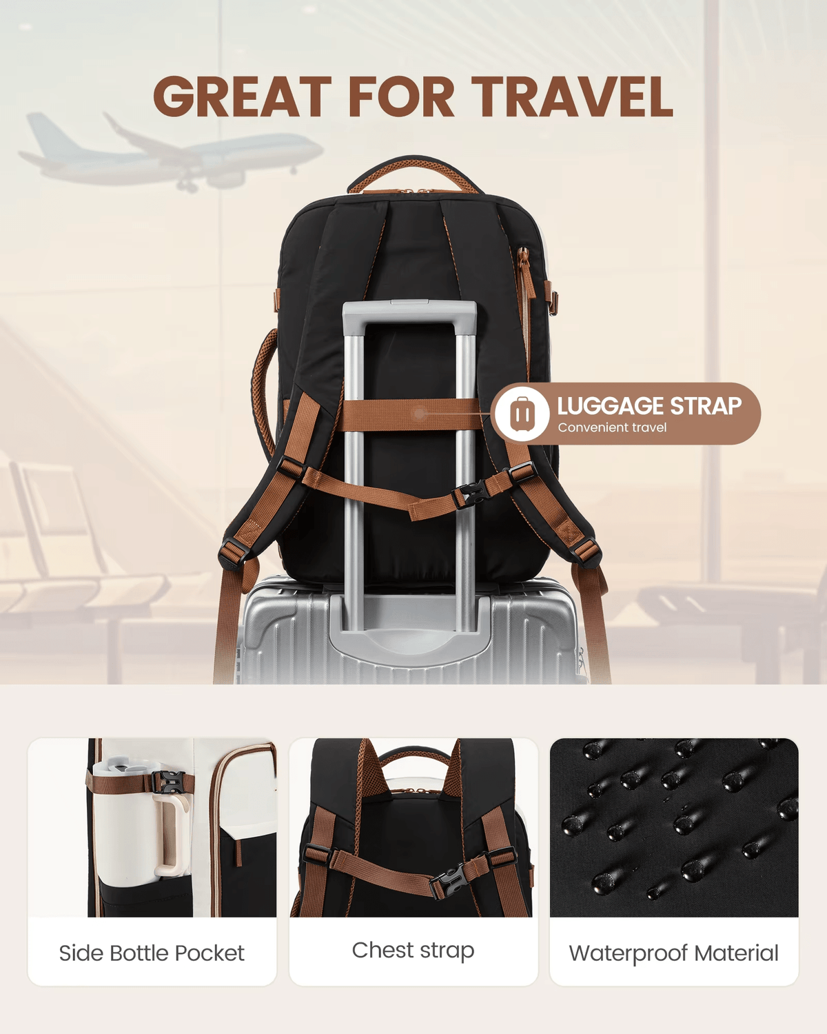 LOVEVOOK_COLORADO TRAVEL BAG BLACK _ COLORADO TRAVEL BAG BLACK _ Ebony Boutique NZ