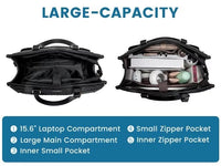 LOVEVOOK_MADDIE LAPTOP COOLER BAG BLACK FLORAL _ MADDIE LAPTOP COOLER BAG BLACK FLORAL _ Ebony Boutique NZ