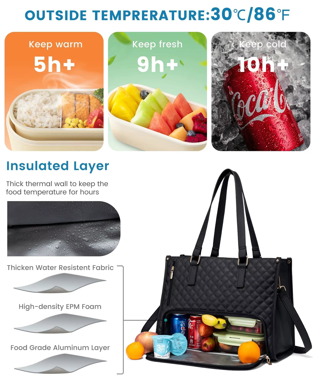 LOVEVOOK_MADDIE LAPTOP COOLER BAG QUILTED GREEN _ MADDIE LAPTOP COOLER BAG QUILTED GREEN _ Ebony Boutique NZ