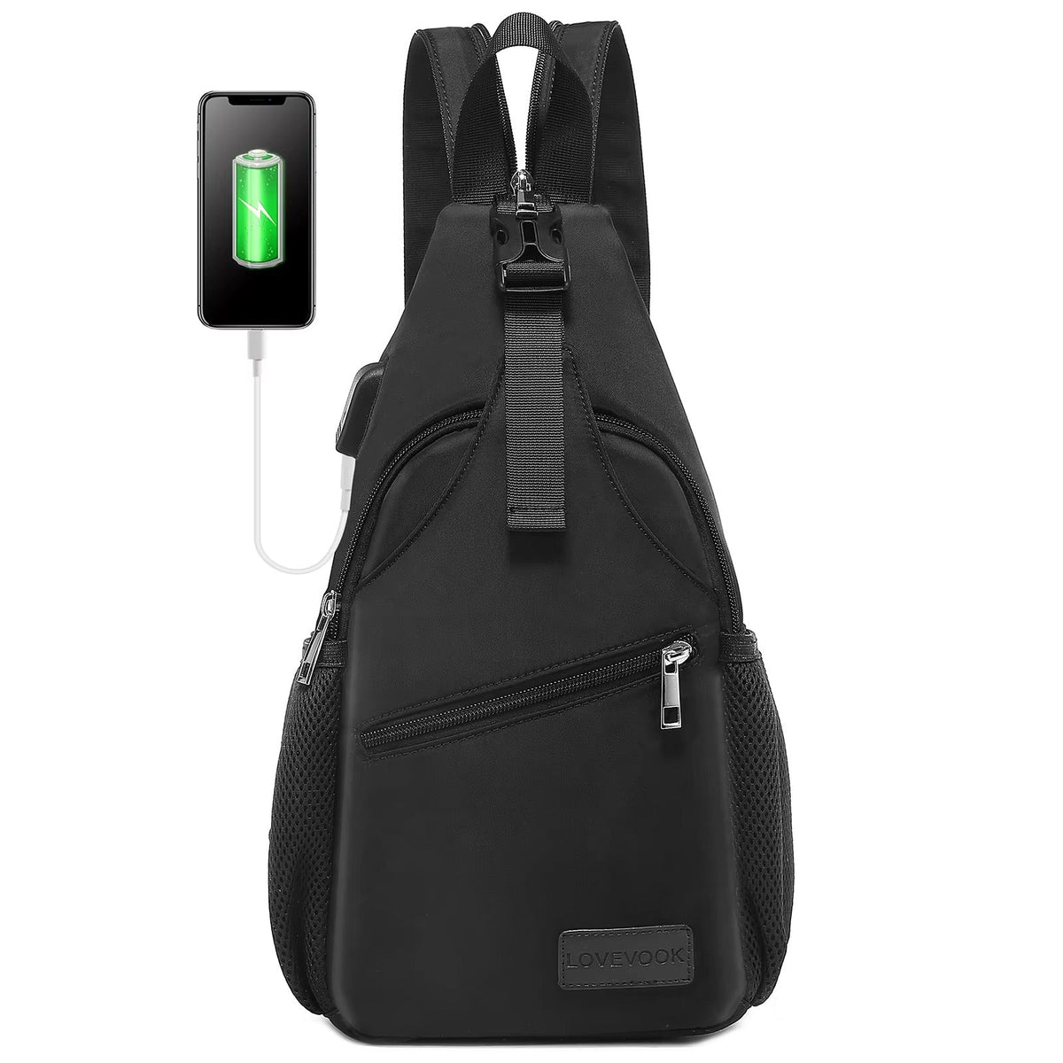 LOVEVOOK_MIAMI SLING BAG BLACK _ MIAMI SLING BAG BLACK _ Ebony Boutique NZ