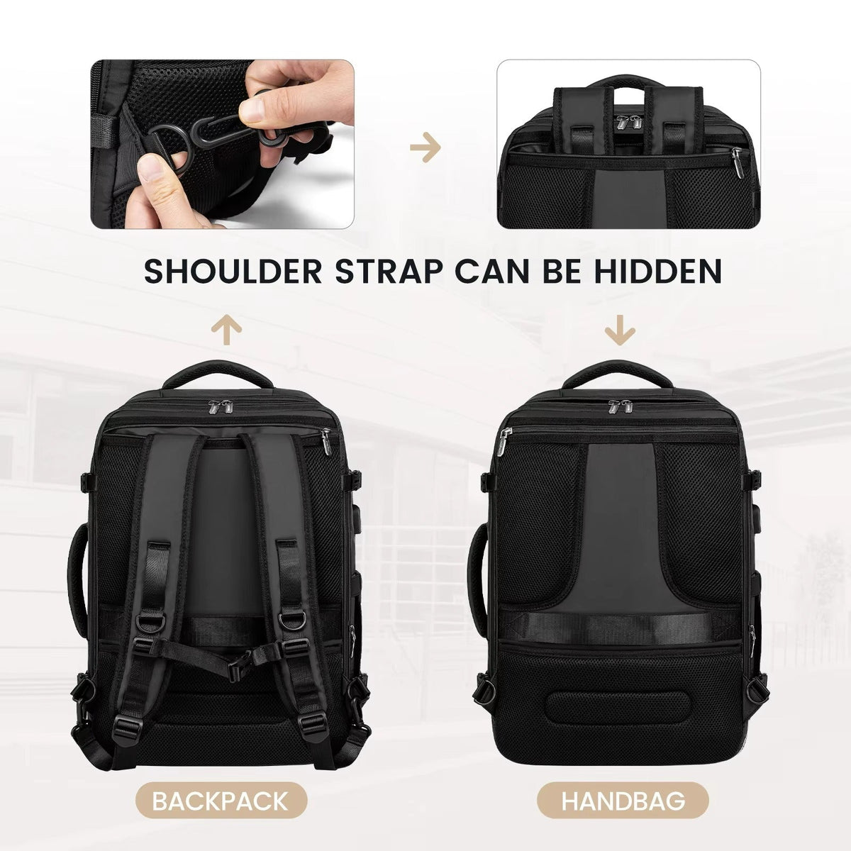 LOVEVOOK_MICAH TRAVEL BAG BLACK _ MICAH TRAVEL BAG BLACK _ Ebony Boutique NZ