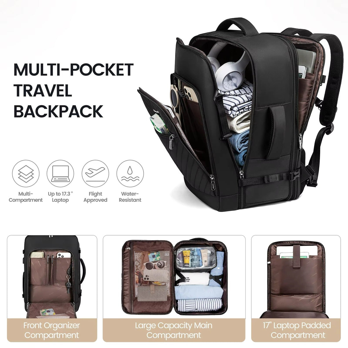 LOVEVOOK_MICAH TRAVEL BAG BLACK _ MICAH TRAVEL BAG BLACK _ Ebony Boutique NZ