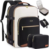 LOVEVOOK_MICAH TRAVEL BAG LINEN/BLACK/TAN _ MICAH TRAVEL BAG LINEN/BLACK/TAN _ Ebony Boutique NZ