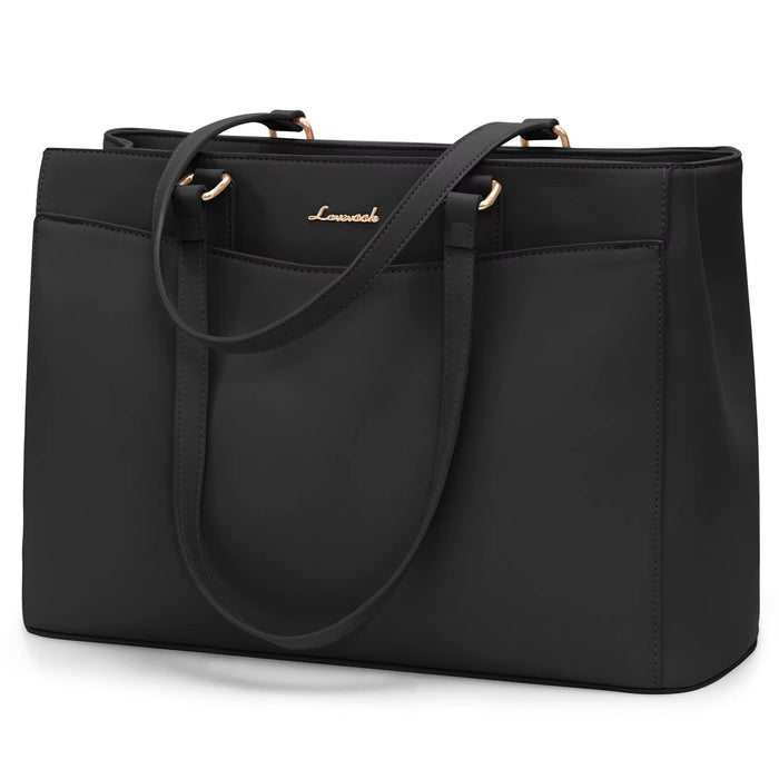 LOVEVOOK_PASADENA LAPTOP BAG BLACK _ PASADENA LAPTOP BAG BLACK _ Ebony Boutique NZ