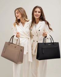 LOVEVOOK_REBECCA LAPTOP BAG LATTE _ REBECCA LAPTOP BAG LATTE _ Ebony Boutique NZ