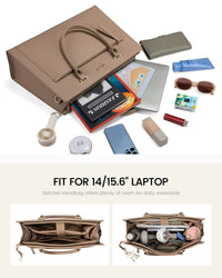 LOVEVOOK_REBECCA LAPTOP BAG LATTE _ REBECCA LAPTOP BAG LATTE _ Ebony Boutique NZ