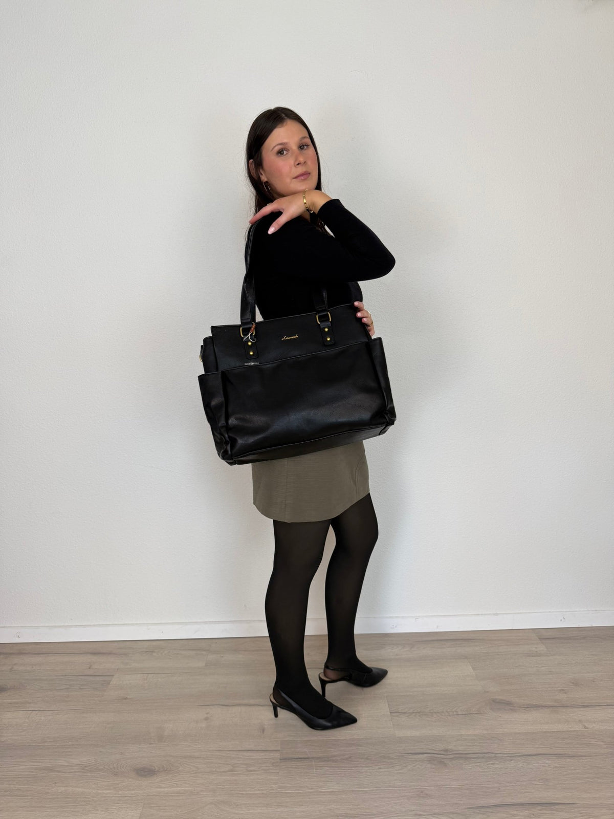 LOVEVOOK_TILLY LAPTOP BAG BLACK _ TILLY LAPTOP BAG BLACK _ Ebony Boutique NZ