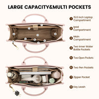 LOVEVOOK_VANESSA LAPTOP BAG TWO TONE LINEN/BLACK _ VANESSA LAPTOP BAG TWO TONE LINEN/BLACK _ Ebony Boutique NZ