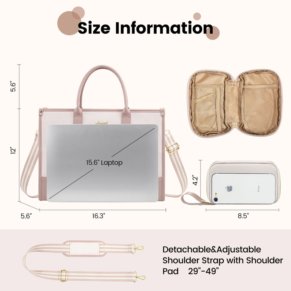 LOVEVOOK_VANESSA LAPTOP BAG TWO TONE LINEN/BLACK _ VANESSA LAPTOP BAG TWO TONE LINEN/BLACK _ Ebony Boutique NZ