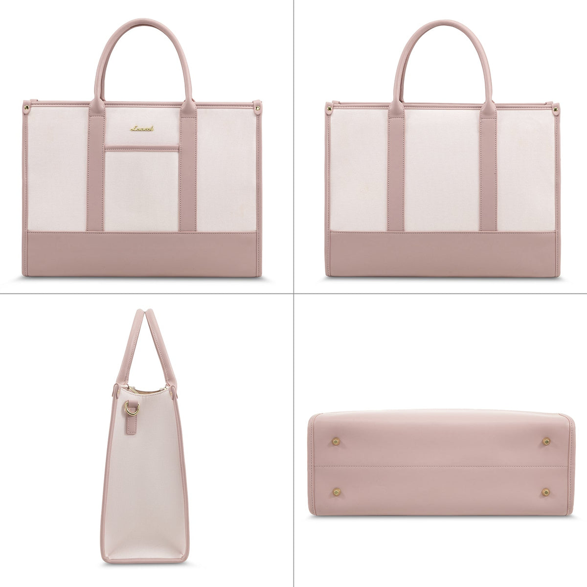 LOVEVOOK_VANESSA LAPTOP BAG TWO TONE LINEN/BLACK _ VANESSA LAPTOP BAG TWO TONE LINEN/BLACK _ Ebony Boutique NZ