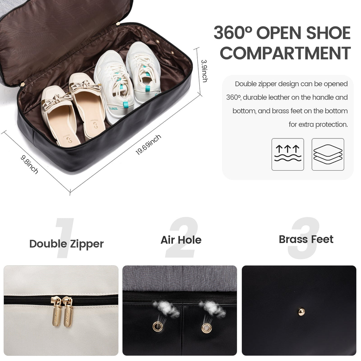LOVEVOOK_WREN TRAVEL/GYM BAG VANILLA/WHITE/BLACK _ WREN TRAVEL/GYM BAG VANILLA/WHITE/BLACK _ Ebony Boutique NZ