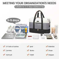 LOVEVOOK_WREN TRAVEL/GYM BAG VANILLA/WHITE/BLACK _ WREN TRAVEL/GYM BAG VANILLA/WHITE/BLACK _ Ebony Boutique NZ