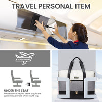 LOVEVOOK_WREN TRAVEL/GYM BAG VANILLA/WHITE/BLACK _ WREN TRAVEL/GYM BAG VANILLA/WHITE/BLACK _ Ebony Boutique NZ
