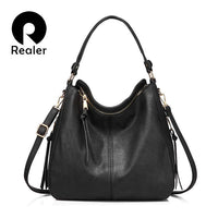 REALER_RIDER BOHO SHOULDER BAG BLACK _ RIDER BOHO SHOULDER BAG BLACK _ Ebony Boutique NZ
