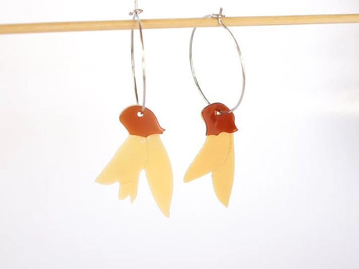REMIX PLASTICS_KOWHAI EARRINGS _ KOWHAI EARRINGS _ Ebony Boutique NZ